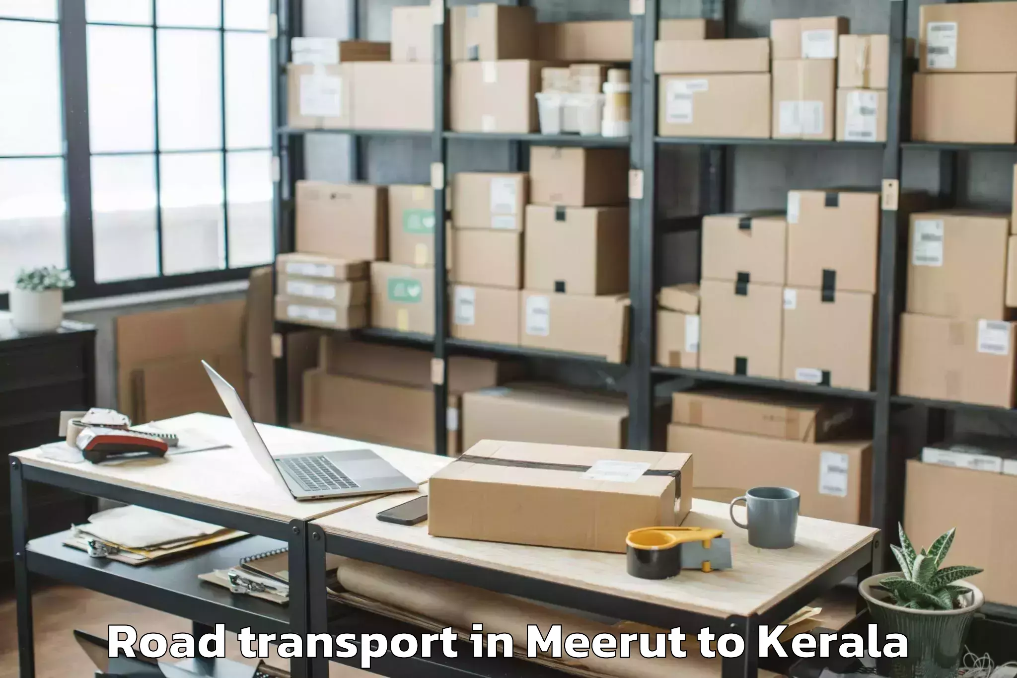 Book Meerut to Thekkumbhagam Road Transport Online